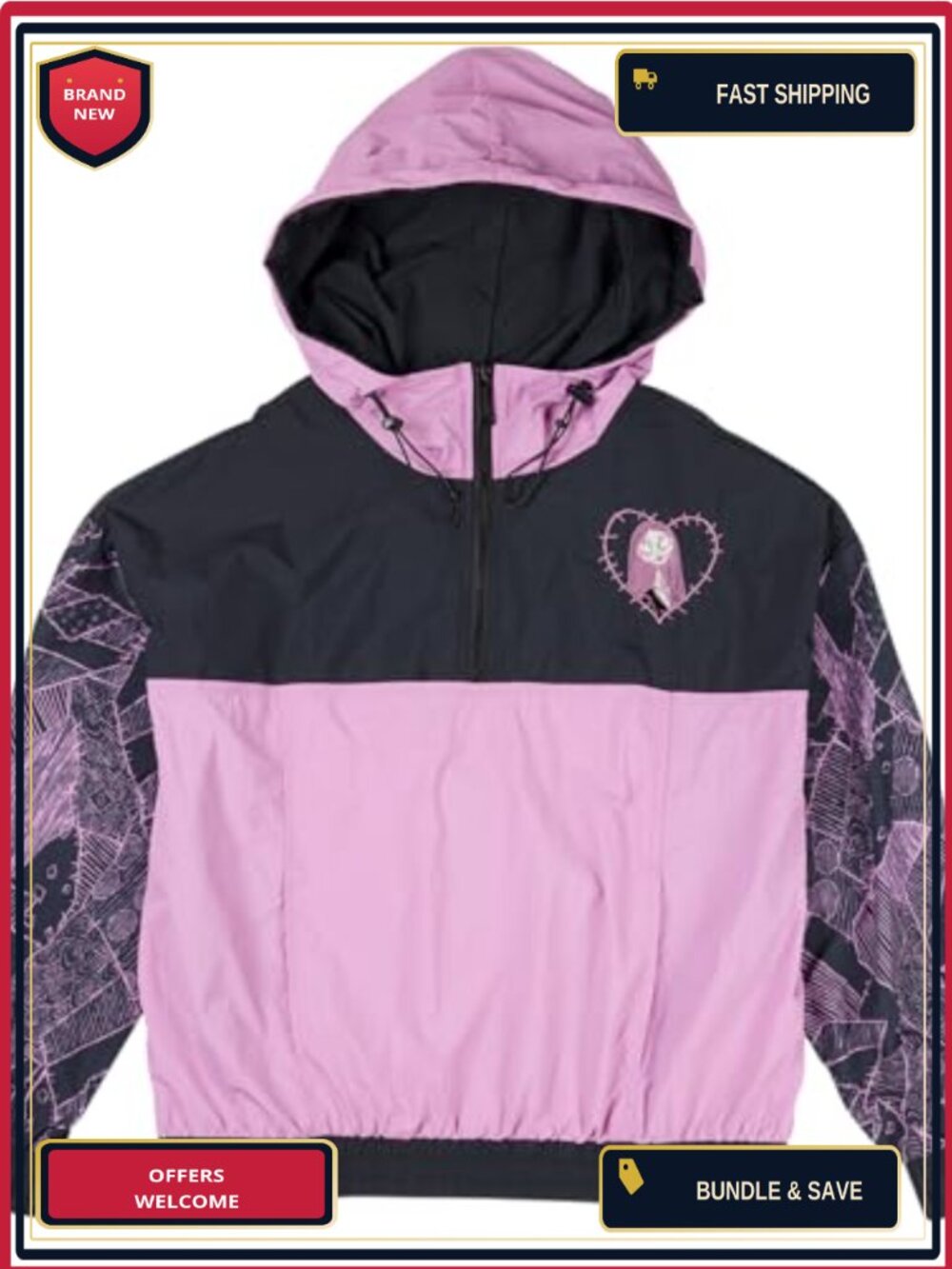 Nylon Sally Windbreaker Jacket Loungefly Disney Hooded Anorak